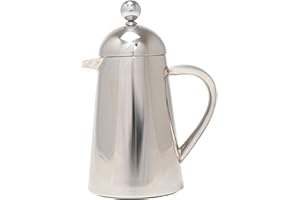 La Cafetière Havana Stainless Steel Double Walled Cafetière, Eight Cup, Gift Boxed, Silver