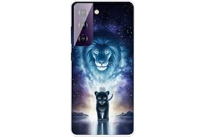 MUTOUREN Compatible with Samsung Galaxy S21 FE Case, Ultra Slim Soft TPU Silicone Cover Scratch Resistant Protective Gel Bumper with Screen Protector, Pattern 05