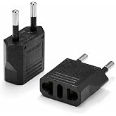 Kyrotech Amerikan Fiş &Ccedil;evirici, Tip C Priz D&ouml;n&uuml;şt&uuml;r&uuml;c&uuml;, Seyahat Adapt&ouml;r&uuml;, ABD İngiliz Fişini Avrupa/T&uuml;rkiye 220V Prizine &Ccedil;evi