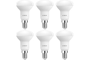 LVWIT 6er Pack E14 LED Lampe Warmweiss 4.9W, Reflektorlampe 470 lm, 2700K, E14 LED Reflektor R50 Strahler ersetzt 40W Glühbrine