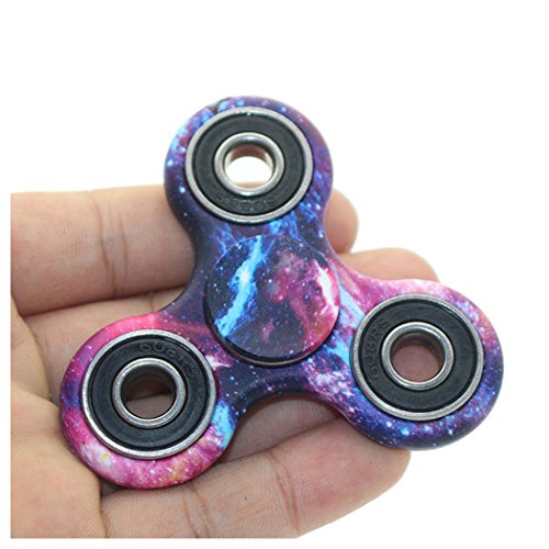 Hand Spinner Toy , Fuibo Fidget Spinner Triangle Single Finger Decompression Gyro (Multicolour B)
