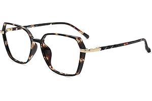 Firmoo Blue Light Blocking Glasses for Women/Men, Geometric Computer Gaming/TV/Phones Glasses