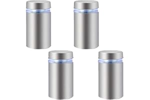 ZAMXHUG 4pcs Distanziatori di Vetro - Distanziali per Targhe, Distanziatori per Targhe, Distanziatori di Vetro, Distanziatore Vetro Plexiglass, Cartelloni, Specchi(12 x 20mm)