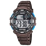 Calypso Herren-Armbanduhr Sport digital PU-Armband braun Quarz-Uhr Ziffernblatt braun schwarz UK5702/4