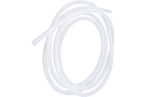 iMeistek Lebensmitteltaugliche Silikonschlauch, 12mm ID x 14mm OD 3 Meter, Flexibler Transparenter Silikonschlauch, Wasser-Luftschlauch