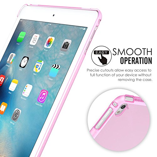 MoKo Hülle für iPad Pro 9.7 – Ultra Slim Translucent Hart Polycarbonate Schale Schutzhülle Case Cover für Apple iPad Pro 9.7 Zoll 2016 Modell Tablet, Matt Violett (Auch für iPad Pro Offizielle Tastatur) - 2