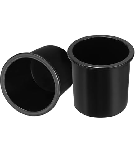 QUARKZMAN 2 Stück Kunststoff Drop-in Becher, 1,38 x 4,25 Getränkedosenhalter Poker Tisch Becherhalter Einsatz für Sofa Boot Auto Marine, Schwarz QUARKZMAN 2 Stück Kunststoff Drop-in Becher, 1,38 x 4,25 Getränkedosenhalter Poker Tisch Becherhalter Einsatz für Sofa Boot Auto Marine, Schwarz
