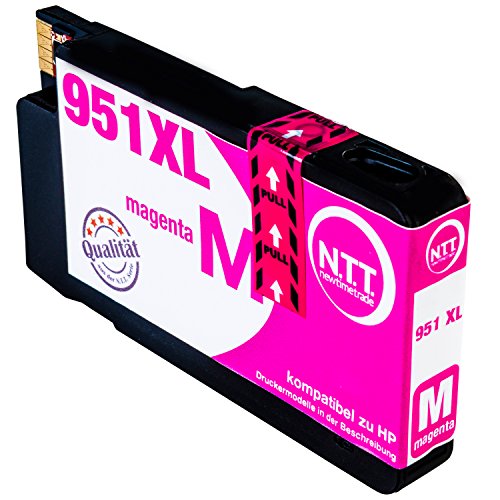 N.T.T.® 5x Tintenpatronen kompatibel zu HP 950 HP 951 XL ( 2 Schwarz, 1 Cyan, 1 Magenta, 1 Yellow ) Multipack kompatibel zu HP OfficeJet Pro 8600, 8610, 8620, 8630, 8640, 8660, 8615, 8625, 8100, 251dw, 271dw Druckerpatronen kompatibel zu HP950 XL HP951 XL - 4