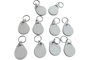 YARONGTECH M1 chip S50 RFID Key fob Tag 13.56MHZ ISO14443A -10pcs (White)