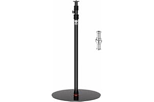 IFOOTAGE A400 Round Base Monopod, 79'' Photography Light Stand Flat Base, Aluminum Studio Stand Camera Tripod Monopod for DSLR Camera, Light, Live Streaming, Vlogging, Payload 10KG/22LBS