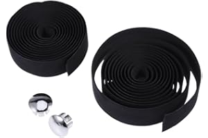 Kisangel 1 Paire Ruban Guidon Liège: Ruban De Guidon AntidéRapant pour VéLo Route, Antidérapant Noir pour Vélo Route VTT Adhésif Autocollant Confortable‌