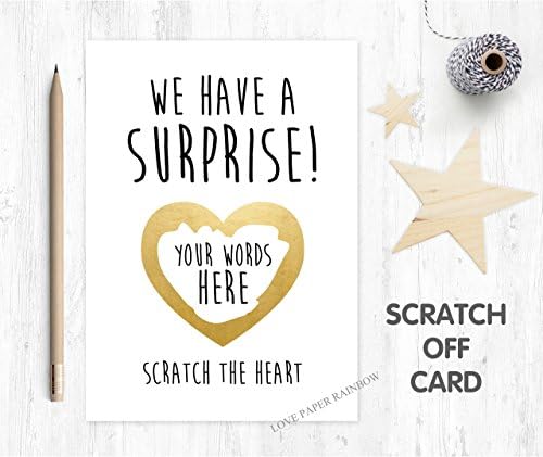 we have a SURPRISE scratch card i'm pregnant pregnancy reveal birthday gift announcement we're going on holiday you're going to be a grandma grandparents aunty uncle having a baby