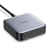 UGREEN Nexode 200W Caricabatterie USB C, Alimentatore 4X Chips con Porte 4 USB C e 2 USB A, Caricatore Multiplo Compatibile M