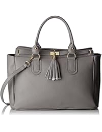 Chicca Borse CTM Borsa a Mano Elegante da Donna con Tracolla Interna, vera pelle made in Italy - 40x27x18 Cm