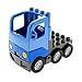 Produktbild Bausteine gebraucht 1 x Lego Duplo LKW hell medium blau Laster Auto Lastwagen Zugmaschine dunkel grau Chassis Unterbau 4228456 1326c01 4583815 48125c05