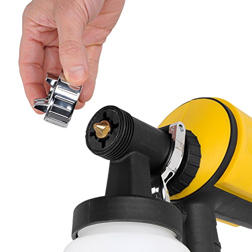 Spritzpistole, elektrische Farbspritzpistole, 400 Watt , 3 Düsen, 900 ml Becher – P - 7