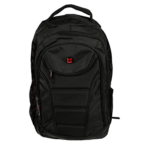 Christian Wippermann Buissnes Comfort Laptop bis 15 4 Zoll Schul Rucksack in Schwarz Gr  sse XL