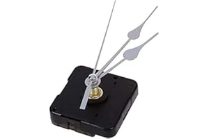 Cablepelado - Meccanismo movimento al quarzo per orologio, silenzioso, kit di riparazione e creazione orologio 3D, con lancette, tipo 6