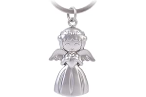 GZXYA Porte-clés ange gardien porte-bonheur avec pendentif en forme d'ange avec cœur pour examens ou voiture, convient comme cadeau pour femme, petite amie, collègues, D 1275