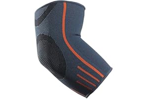 VITTO Wsparcie łokcia dla mężczyzn i kobiet, rękaw kompresyjny na zapalenie ścięgna, zapalenie stawów, uraz, pasek podtrzymujący łokieć tenisisty, rękawy na łokcie do podnoszenia ciężarów (M, szary