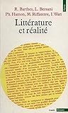 Image de Littérature et réalité