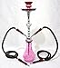 Produktbild Global 54 cm 2-hose Pink Hookah Shisha Tabak Pfeife Egyptian Geist-hooka HUKKA schwarz + 2-Schlauch