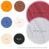 CelinaTex 5000948 BeNature Kissenbezug Seitenschläferkissen Stillkissen-Bezug Baumwolle Jersey Doppelpack 40 x 120 cm silber-grau - 6