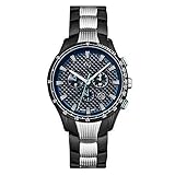 Edelstahl Gehäuse und Armband wasserdicht bis 10 ATM - Maße Gehäuse ca. 45mm- Quarzwerk RONDA 5030, Swiss made