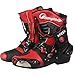 Produktbild MERRYHE Motorradstiefel für Männer Gepanzerte Motorrad Short Knöchelschutz Stiefel Schuhe Anti Slip Racing Sport Herrenschuhe,Red-41