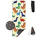 Produktbild FGRYGF Cute Colorful Dinosaur Yoga Mat - Yoga Matte - Non-Slip Lining - Easy to Clean - Latex-Free - Lightweight and Durable - Long 180 Width 61cm