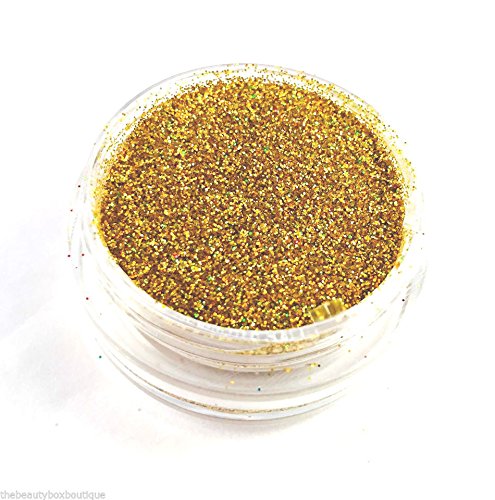 Glitter Pot - GH5 Holographic Green Gold Glitter Eye Eye shadow Nail Art Face And Body