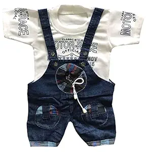 TENDERCARE Baby-Boy's Regular Fit Denim ( White & Blue _ 12-18 months )