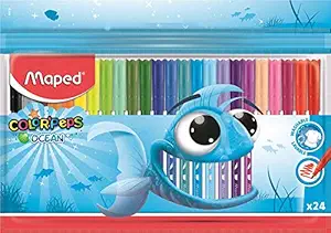 Maped ColorPeps Felt Tip Pen Set - Pack of 24