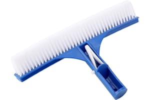 DUOKON 10in Professional Plastic Swimming Pool Brush Floor Wall Pool Cleaning Brush Swimming Pool Algae Brush