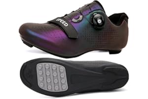 MEIJU Zapatillas Ciclismo Hombre y Mujer, Adulto Zapatillas de Ciclismo Suela de GomaRespirables Antideslizantes, Exterior Zapatillas de Ciclismo Unisex Sin Sistema Sloqueo