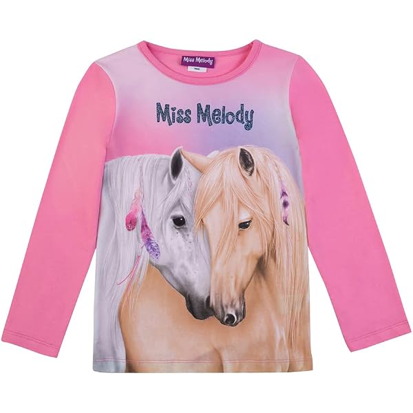 Miss Melody Langarmshirt In Violett – 100% Baumwolle, Weicher Schnitt, Einfach überziehbar
