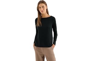 Cecil T- Shirt Basique à Manches Longues Femme