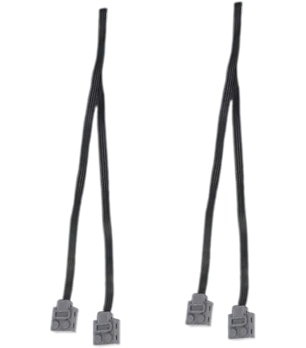 2 Stuks Verlengkabels Van 25 Cm – Compatibel Met Technik Modules 8870 En 8869 – Voor Lampjes, Motoren En Andere Elektrische Onderdelen In Bouwprojecten