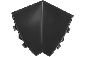 HOLZBRINK Innenecke passend zum Dekor Ihrer Abschlussleisten Schwarz Innenkante PVC Küchenabschlussleiste 23x23 mm