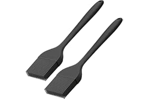 Tadipri 25Cm Backpinsel,Silikonpinsel,Backpinsel Silikon,Silikonpinsel Küche,Pinsel Küche,Silikon Pinsel,Grillpinsel,Pinsel Backen,Spülmaschinengeeignet,Für Backen,Kochen,Grillen(2 Stück)