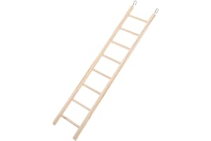 Toddmomy Wooden Bird Ladder Parrot Cage Climbing Ladder Bird Biting Toy Climbing Ladder for Safe Cage Supplies