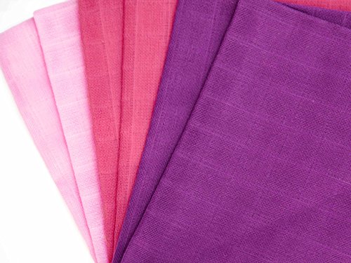 divata Mini-Mulltücher/Mullwaschlappen – 6er Set Beere 37×37 – kleine farbige Spucktücher aus 100% Baumwolle, Oeko-Tex-Zertifiziert - 5