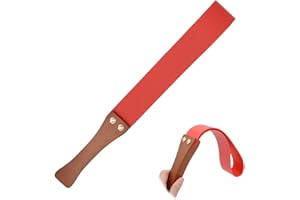 runrayay Red Riding Crop for Horses, 19'' Equestrianism Riding Crops with Anti-Slip Wooden Handle