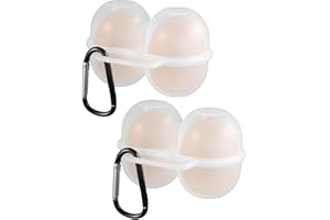 BOBOZHONG Caja de Huevos de Almacenamiento,2 piezas Envase para huevos Huevera de Plástico bandeja para huevos Contenedor de Huevos,para Viajes Aire Libre Frigorifico y Cámping