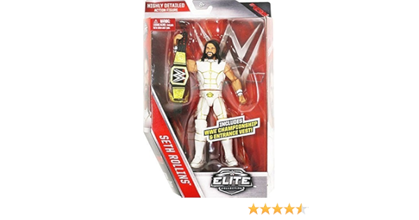 Wwe Elite Serie 45 Actionfigur Weiss Attire Seth Rollins Mit Wwe Meisterschaftsgurtel Zubehor Amazon De Spielzeug