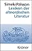 Lexikon der altnordischen Literatur (Kröners Taschenausgaben (KTA)) by Rudolf Simek, Hermann Pálsson
