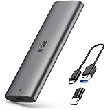 SSK Boîtier SSD M.2 SATA NGFF sans Outil Adaptateur SSD Externe USB 3.2 Gen 2 (6 Gbit/s) Type-C Prise en Charge de la Garnitu