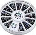 Ardisle Black 300pc Nail Art 3D Glitter Rhinestone Decoration AB SWAROVSKI CRYSTAL Gem