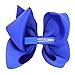 4.5" Solid Baby Girls Clip Hair Bows Large Set Of 16 Color