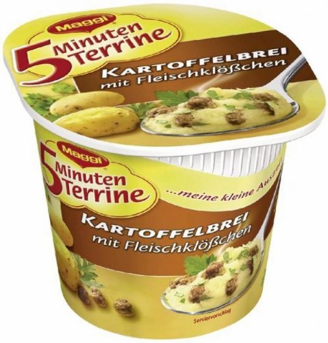 Preisvergleich Produktbild Maggi 5-Minuten-Terrine Kartoffelbrei mit Fleischklößchen 50g